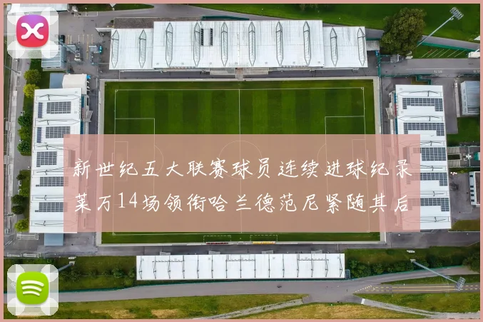 新世纪五大联赛球员连续进球纪录莱万14场领衔哈兰德范尼紧随其后